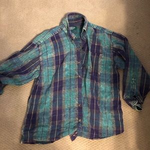 Large Blue/Purple Flannel